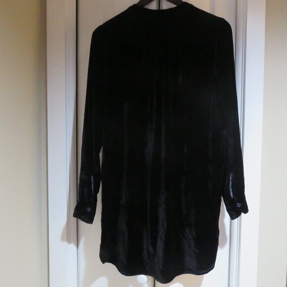 FREE PEOPLE X CP SHADES Jacey Velvet Mini Dress in Black Boho Minimalist Size S - Picture 9 of 13